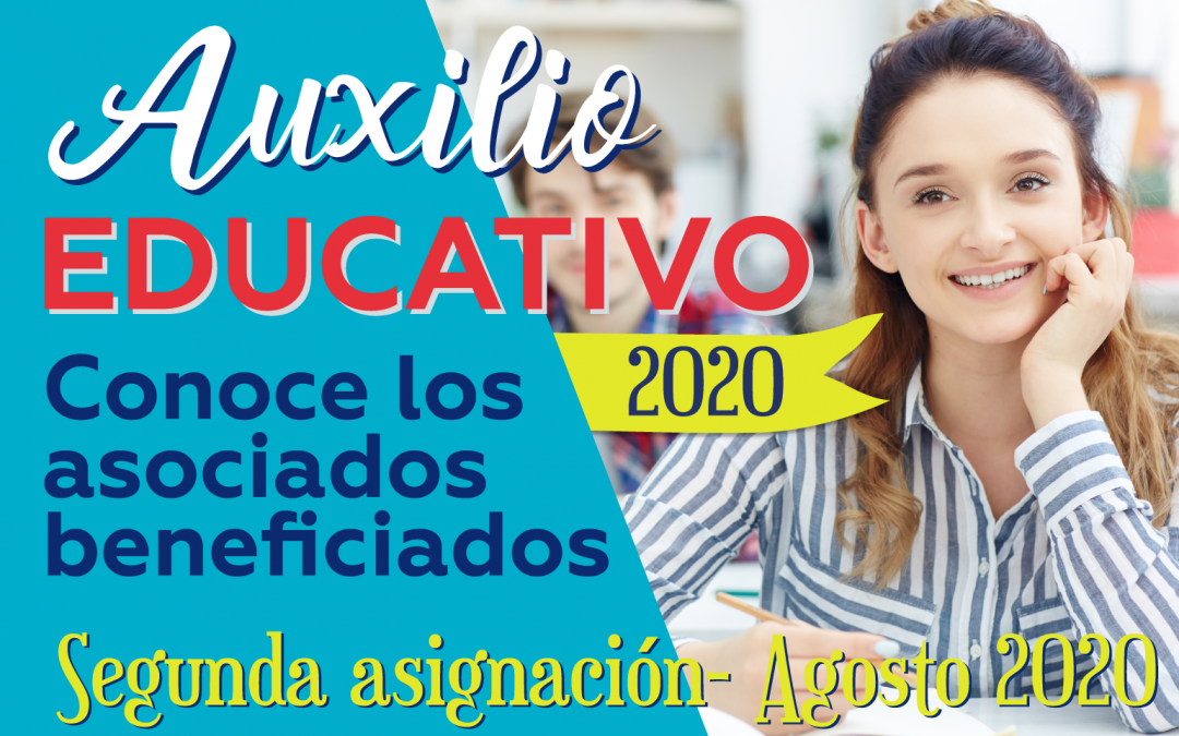 Beneficiados Auxilio Educativo agosto 2020